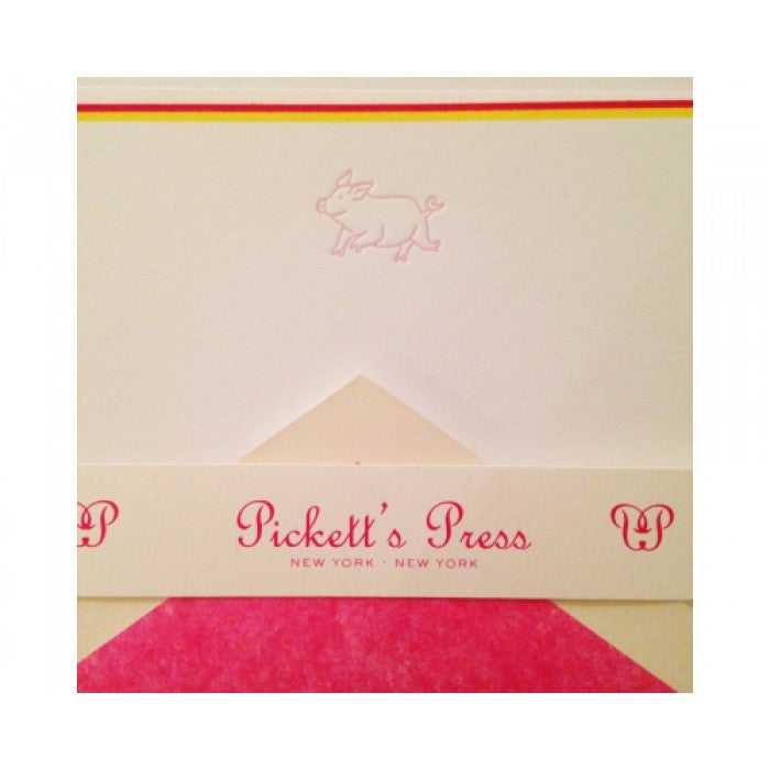 pig note cards