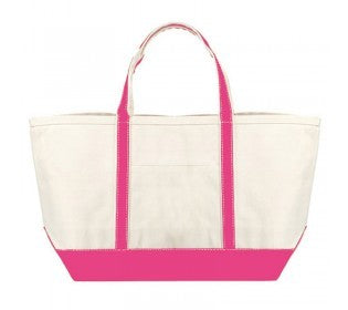 boat tote - hot pink