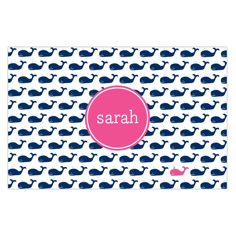 boatman geller whale repeat navy disposable placemats