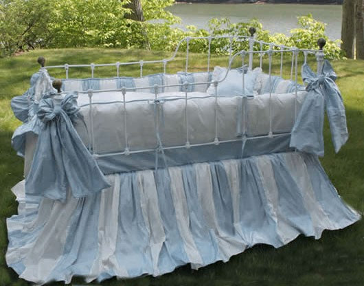 amboise crib bedding by lulla smith (custom colors available)  (contact us for pricing)