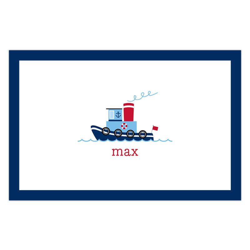 boatman geller tug placemat