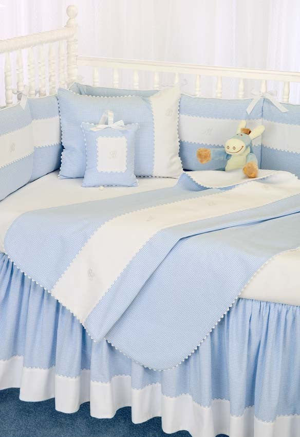 mini checker crib bedding