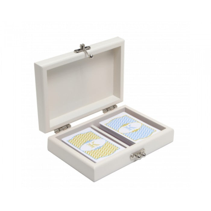 santorini chevron playing cards