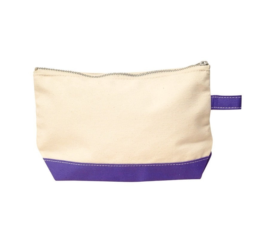 violet personalized makeup bag
