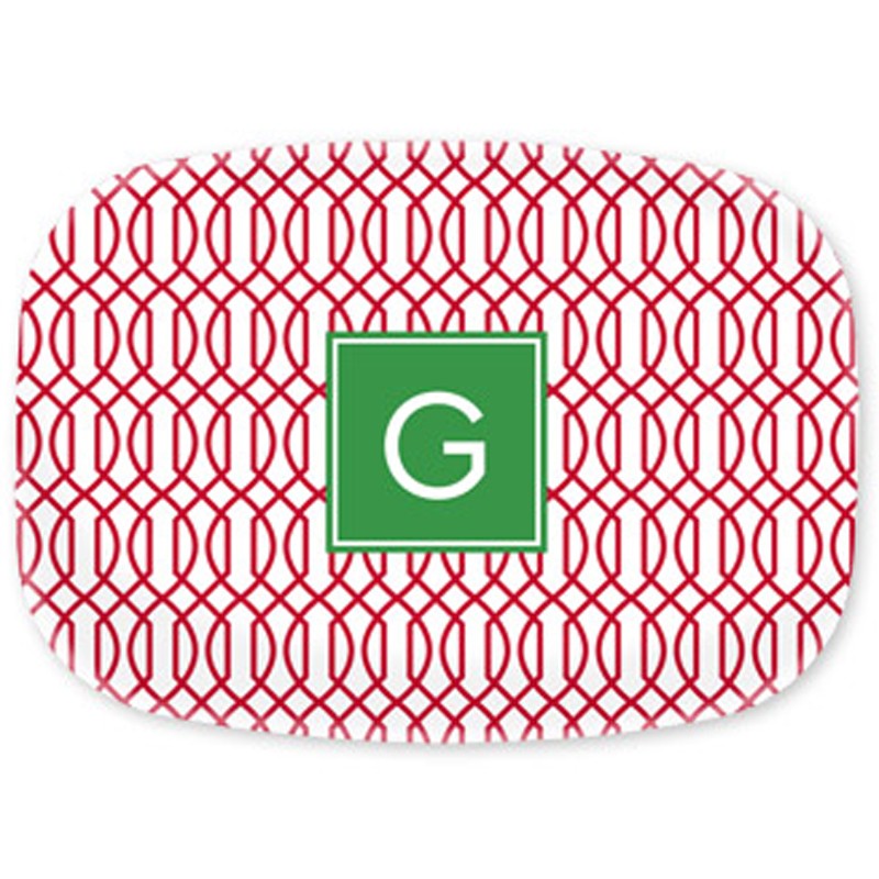 boatman geller trellis reverse cherry platter