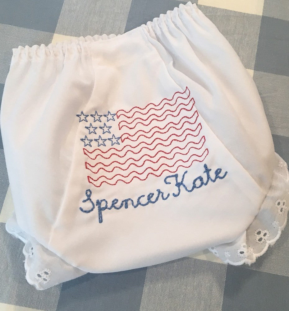 american flag baby bloomers