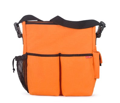 skip hop duo diaper bag - orange