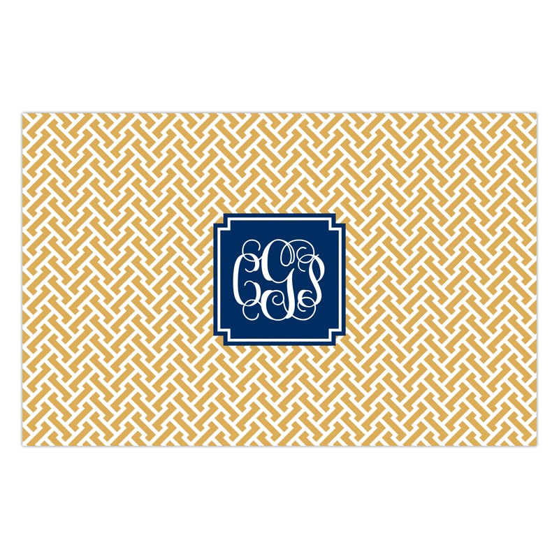 boatman geller stella gold placemat