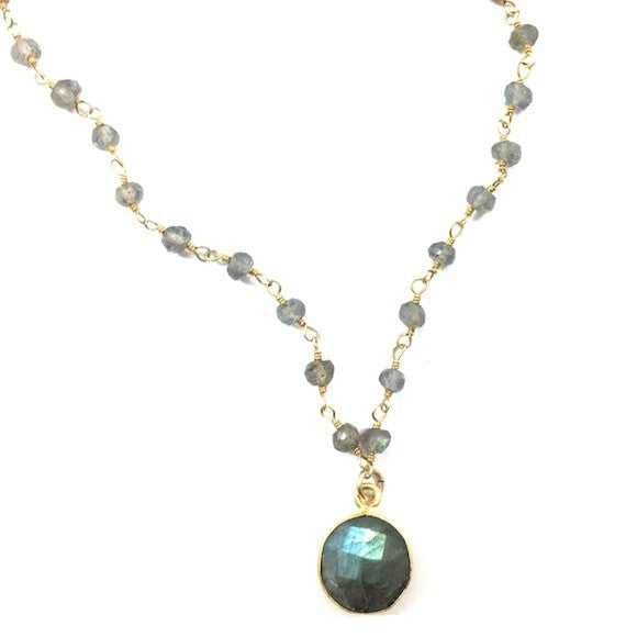 Labradorite Heather Choker Necklace
