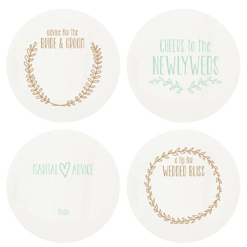 Letterpressed Newlywed Coasters