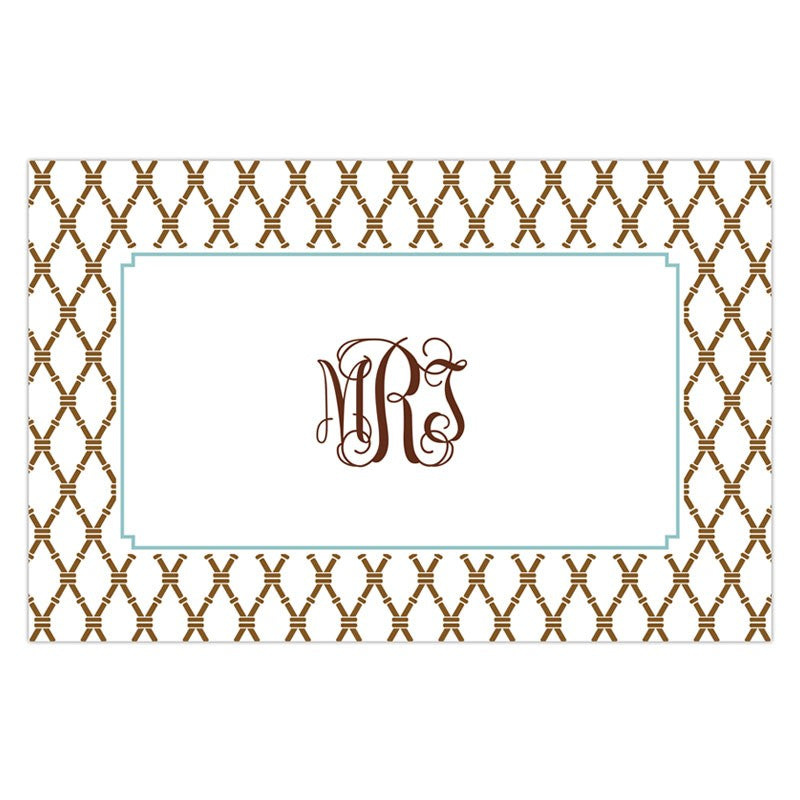 boatman geller bamboo brown & slate placemat