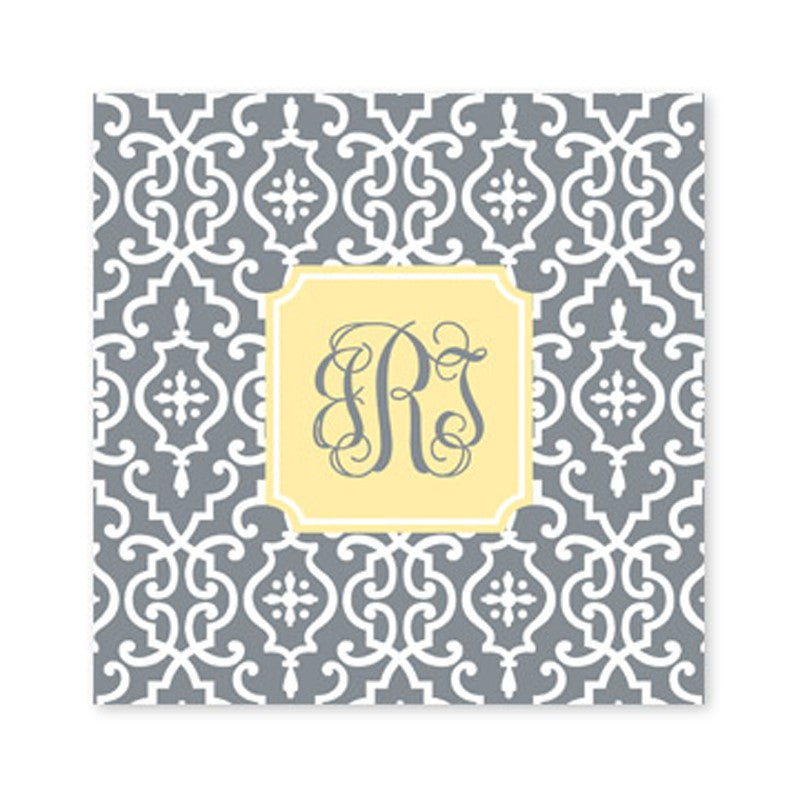 wrought iron gray square paper coaster set of 50