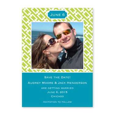 boatman geller chain link lime flat photocard