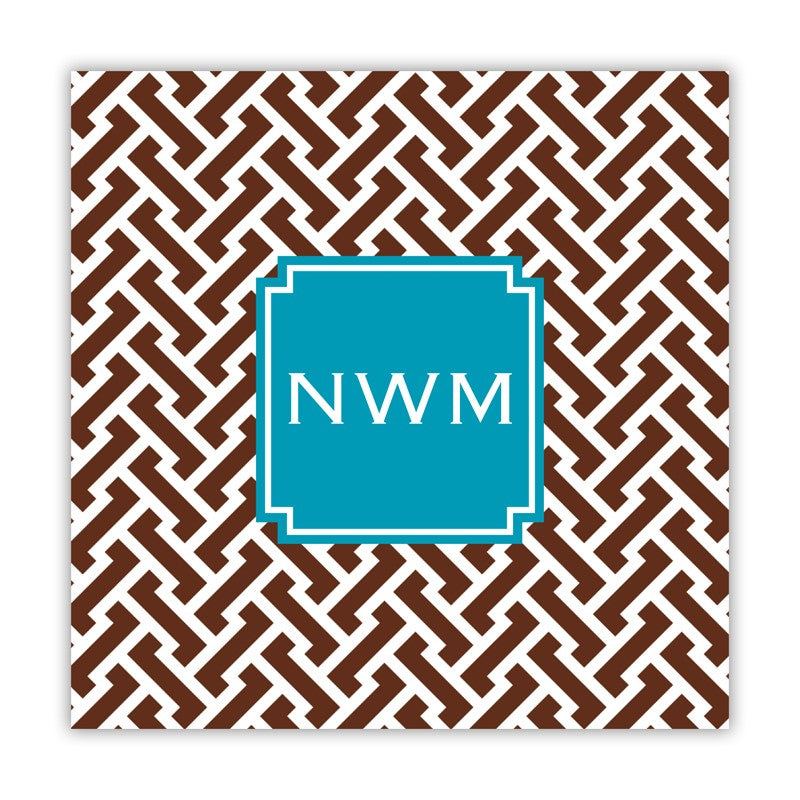 stella chocolate square paper coaster set of 50
