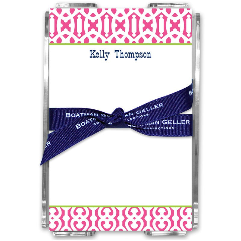 boatman geller cameron raspberry acrylic note sheets