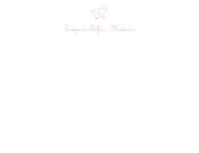 baby chick children's stationary