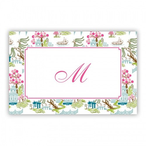 Chinoiserie Spring Disposable Placemat