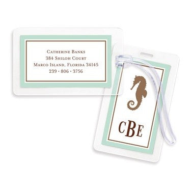 boatman geller seahorse bag tags