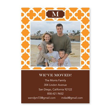 boatman geller bristol tile tangerine flat photocard