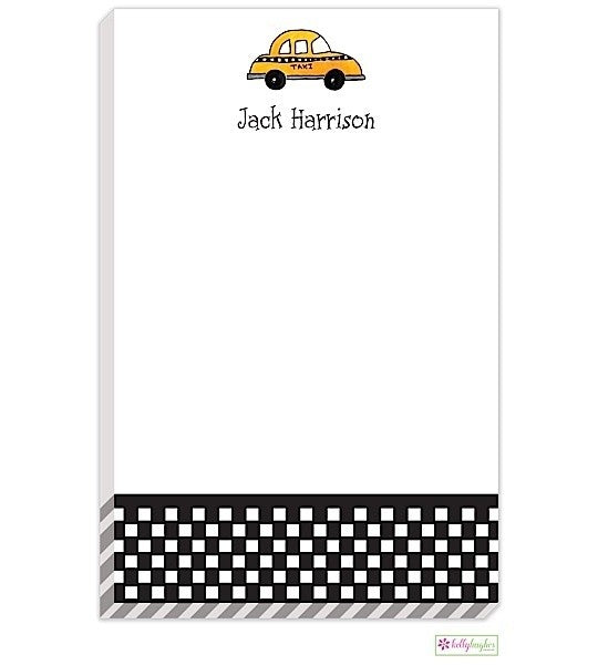 personalized - city cab notepad