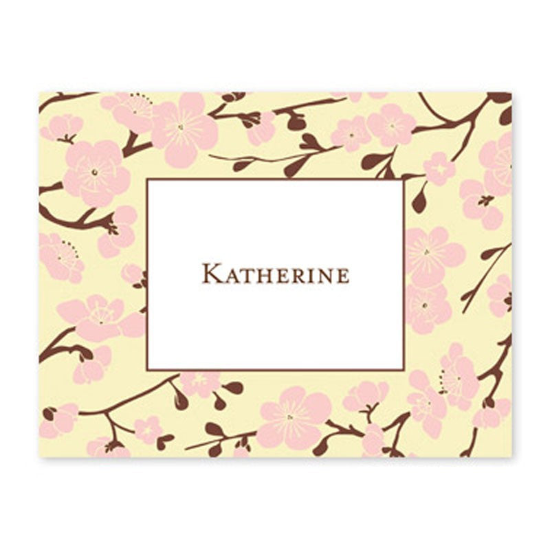boatman geller blossom pink foldover note cards