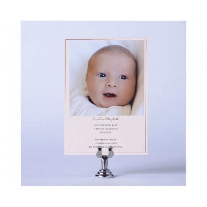letterpress baby announcement - caroline