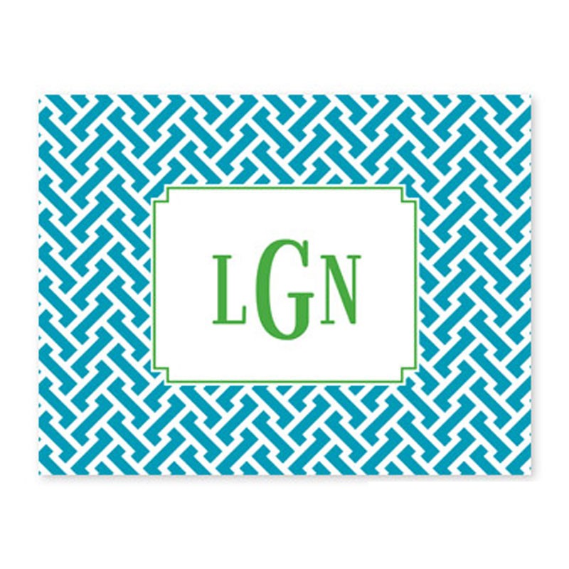 boatman geller stella turquoise foldover note