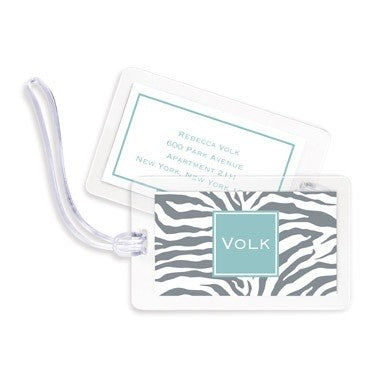 boatman geller zebra gray bag tags