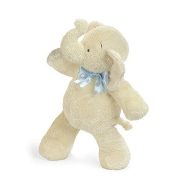 17" smushy elephant with blue bow by north american bear