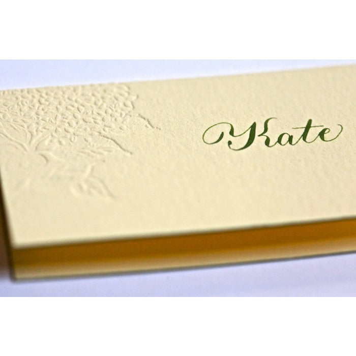 mia & winn folded place card