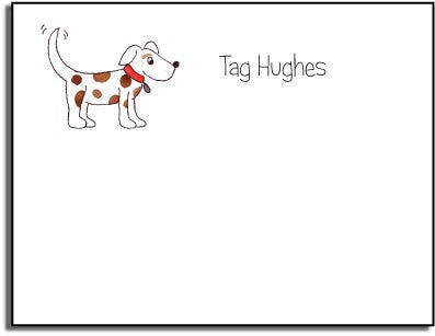 personalized kids notes  puppy dog
