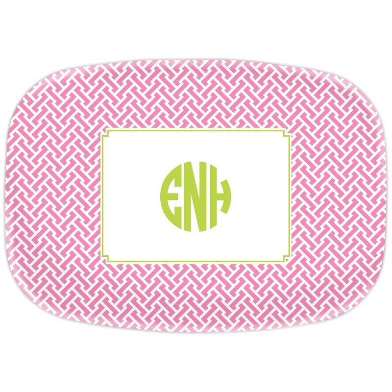 boatman geller stella pink platter
