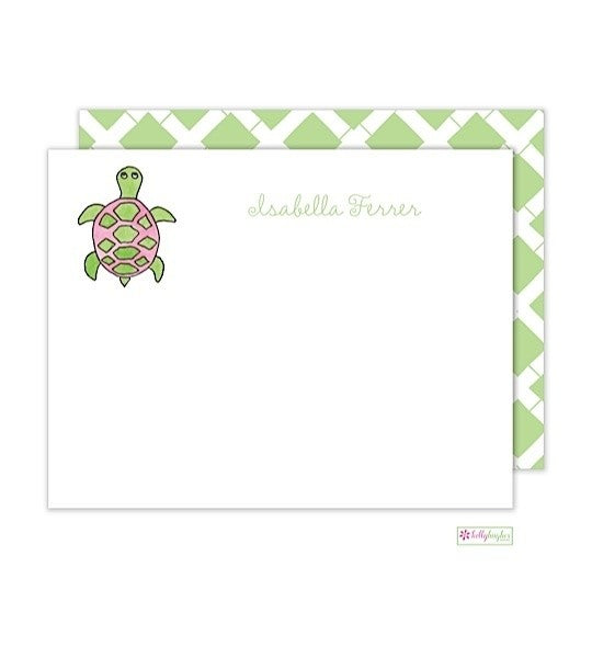 personalized - sea turtle flat notes
