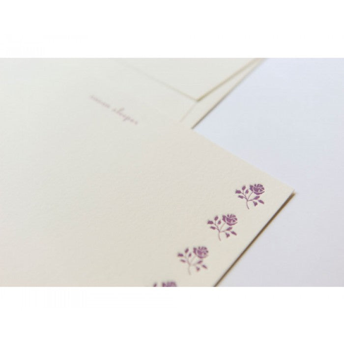 mini roses note cards