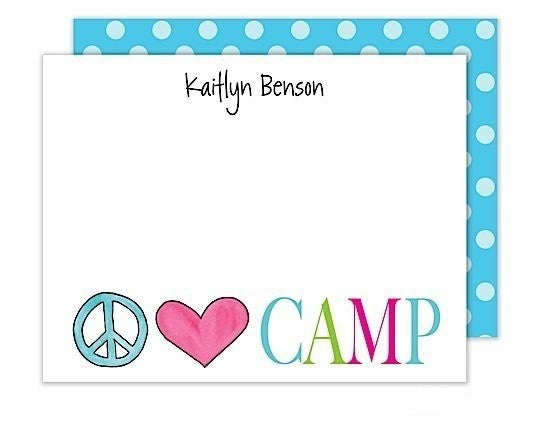 peace love camp flat notes