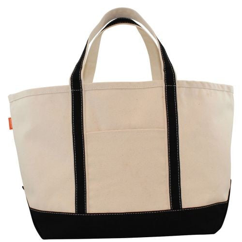 boat tote - black
