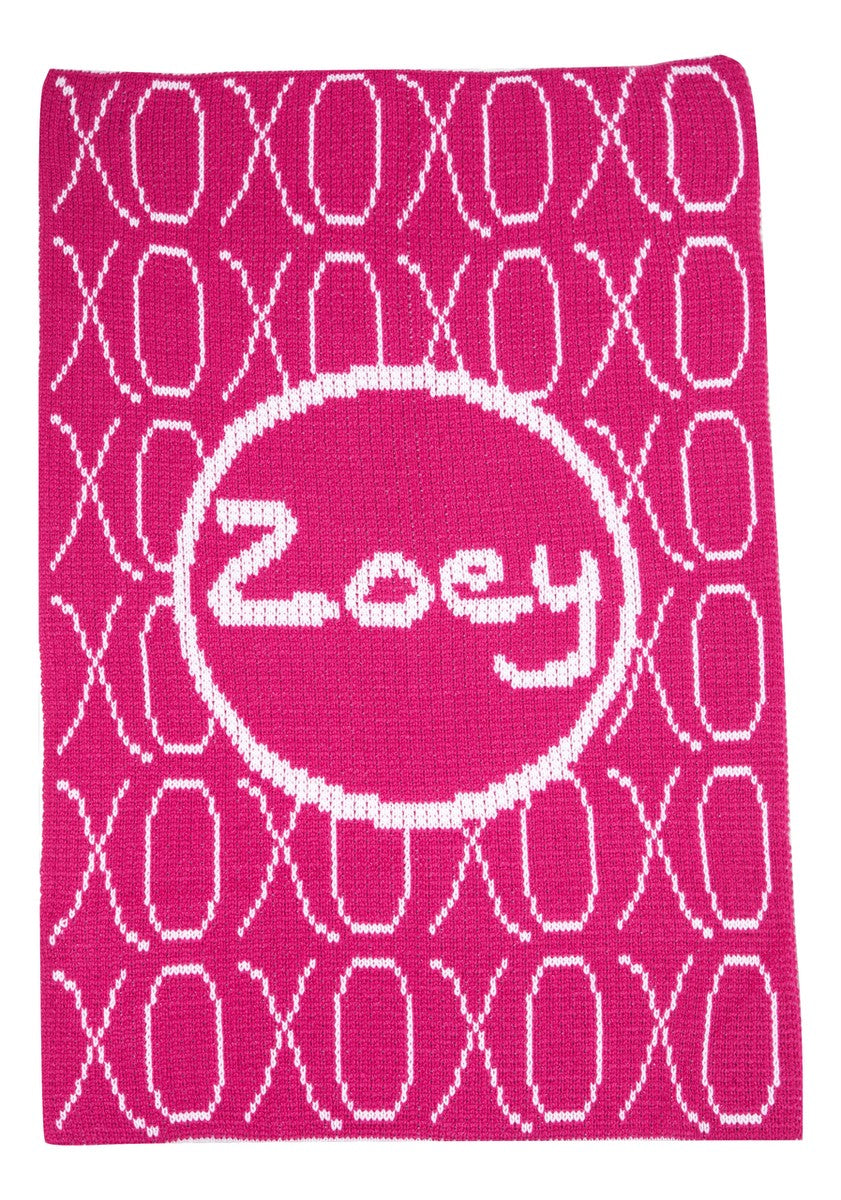 xoxo kisses love blanket
