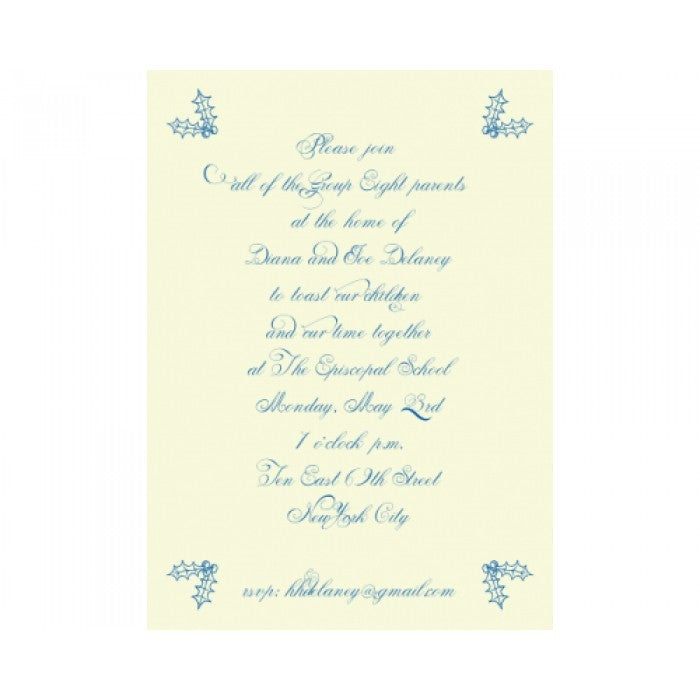 merry mint invitation cards