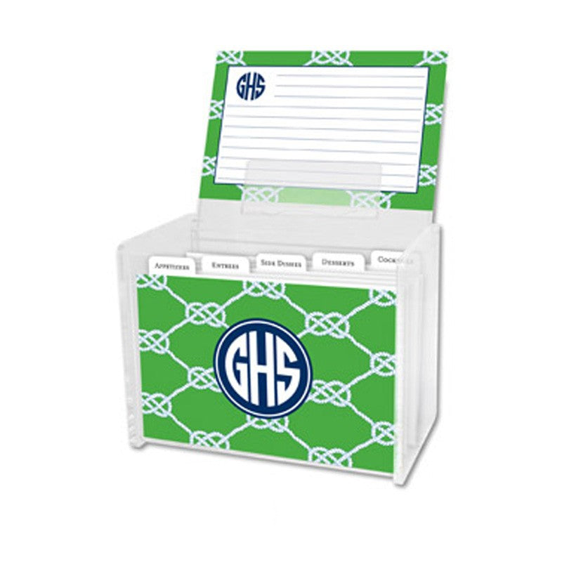 boatman geller zebra gray recipe box