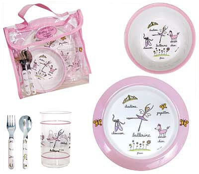 baby cie ballerina dish set