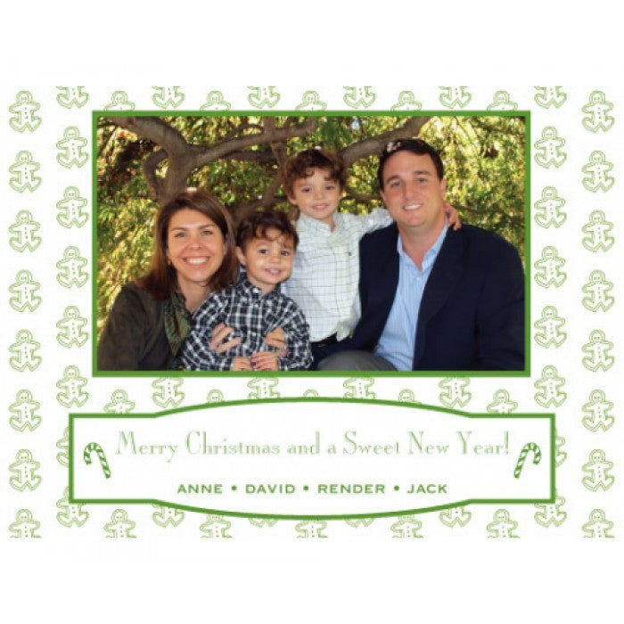 gingerbread men holiday cards