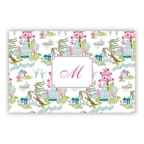 Chinoiserie Spring Lucite Tray Insert