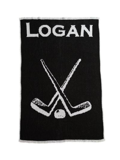personalized hockey blanket