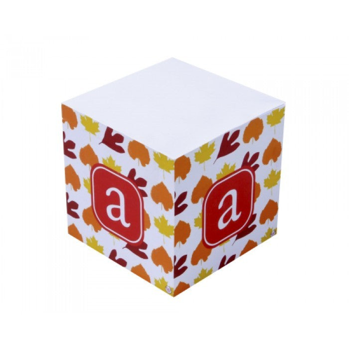 autumn fun sticky note cube