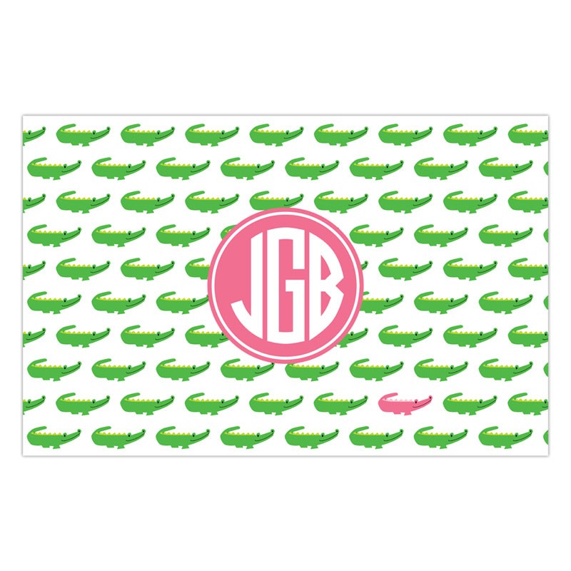 boatman geller alligator repeat placemat