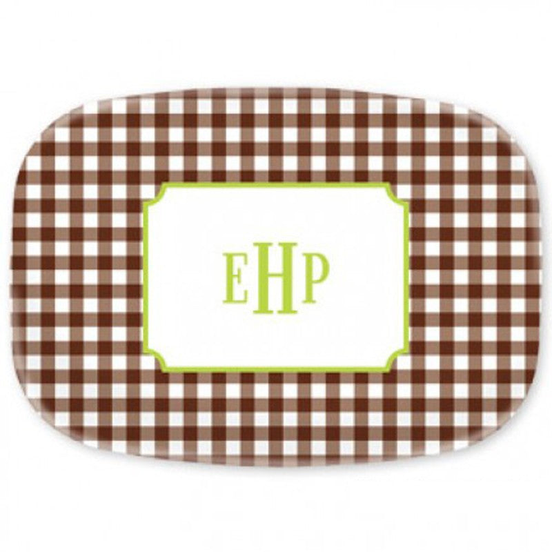 boatman geller classic check chocolate platter
