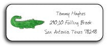 personalized address labels  green gator