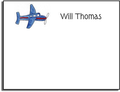 personalized kids notes - airplane note