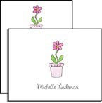personalized everyday notes  blooming pink