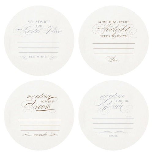 Letterpressed Advice Coasters